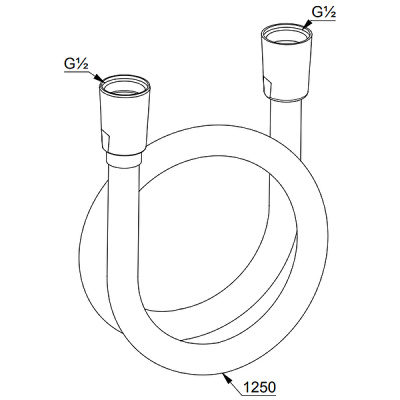 KLUDI SUPARAFLEX Душевой шланг, 1250 мм (6107105-00) KLUDI SUPARAFLEX Душевой шланг, 1250 мм (6107105-00)