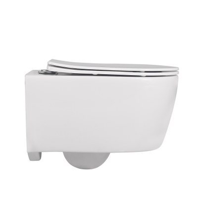 Унитаз ABBER Bequem подвесной белый, безободковый (AC1104)