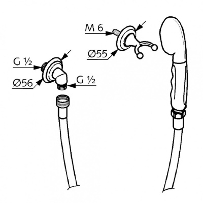 Душевой гарнитур KLUDI 1926 DN 15 (2710545)