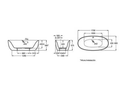 Ванна Roca Virginia 170х80 (248313000)