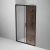 AM.PM Gem Solo Дверь душевая 120х195, стекло бронзовое, профиль черный матовый (W90G-120-1-195BBr)