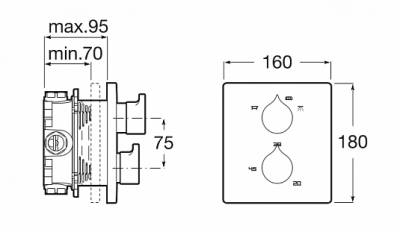 Смеситель для душа Roca - Insignia (5A2C3AC00)
