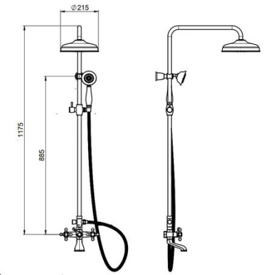 Душевая стойка Roca Carmen (5A9A4BC00)