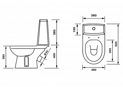 Унитаз "Фиона" Люкс (43901130021)