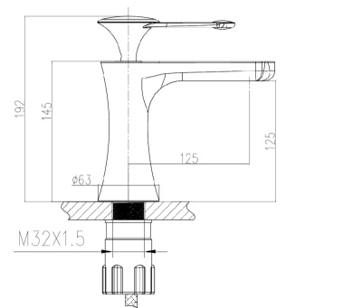 Смеситель на раковину Yasmina (800/B03)