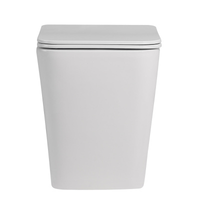 Унитаз ABBER Rechteck приставной белый, безободковый (AC1211)