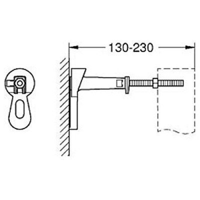 Комплект креплений Grohe - Rapid Sl (3855800M)