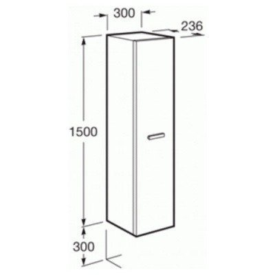 Шкаф-колонна Roca - Victoria Nord венге (ZRU9000025) Шкаф-колонна Roca - Victoria Nord венге (ZRU9000025)