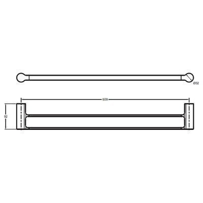 Полотенцедержатель Jacob Delafon - SINGULIER (15206D-CP)