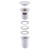 Донный клапан ABBER с переливом, белый (AF0010W)