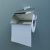 Держатель для туалетной бумаги с крышкой, латунь, Edifice, IDDIS (EDISBC0i43)