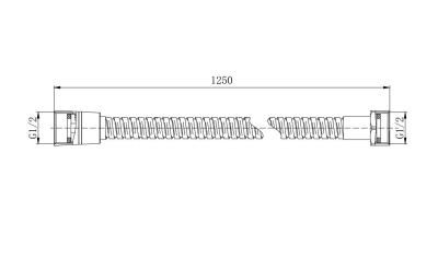 Шланг для душа 125см AQUATEK (AQ2100CR)