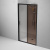 AM.PM Gem Solo Дверь душевая 110х195, стекло бронзовое, профиль черный матовый (W90G-110-1-195BBr)