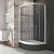 Душевой уголок полукруглый Ravak Blix BLCP4-80 Sabina белый+графит (3B240140ZH)