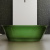 Прозрачная ванна ABBER Kristall зеленая (AT9707Emerald)