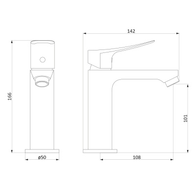 Смеситель для раковины Damixa Apollo (220220000)
