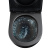 Комплект 3в1: Инсталляция Lemark PENEDA EXPERT для унитазов с кнопкой смыва BIT чёрный матовый + унитаз подвесной безободковый GLAZER Торнадо чёрный матовый (100122237)