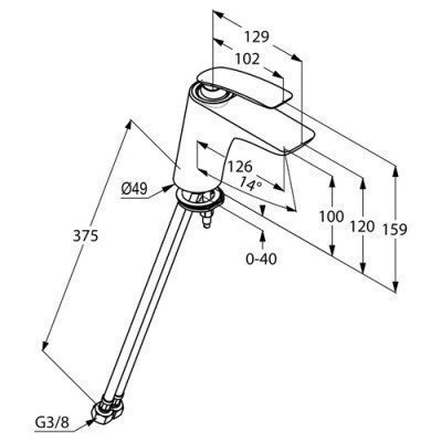Смеситель для раковины Kludi - Balance (520260575)