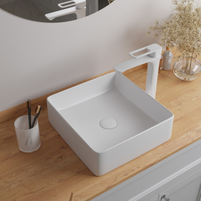 Белый глянцевый умывальник накладной, Slide, IDDIS (SLIWS01i27)