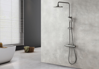 Смеситель Lemark Bronx для душа термостатический (LM3770GM)