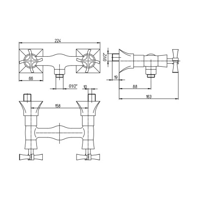 Смеситель 
для душа Paini Elix (85CR511LMKM)