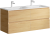 Подвесная тумба Aqwella Accent с четырьмя ящиками в цвете дуб золотой с умывальником из литьевого мрамора (ACC0112DZ)