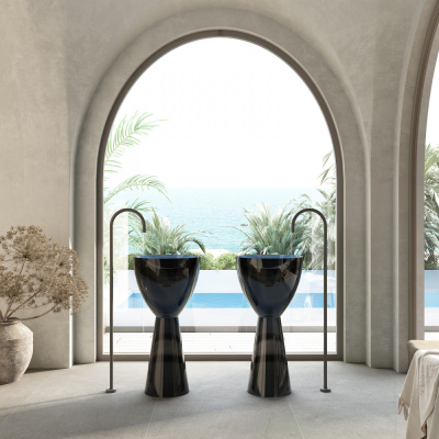 Раковина отдельностоящая прозрачная ABBER Kristall (AT2703Onyx)