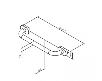 Поручень, 30мм AM.PM Sense (A7432500)