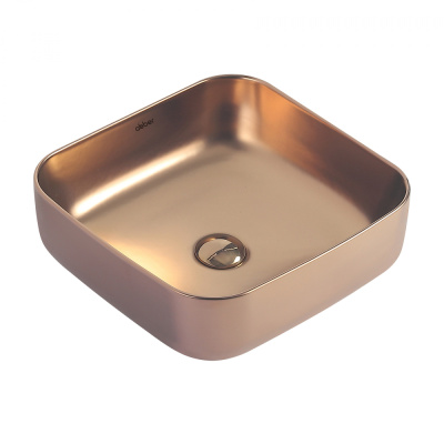 Раковина накладная ABBER Rechteck розовое золото матовое (AC2211MRG) Раковина накладная ABBER Rechteck розовое золото матовое (AC2211MRG)