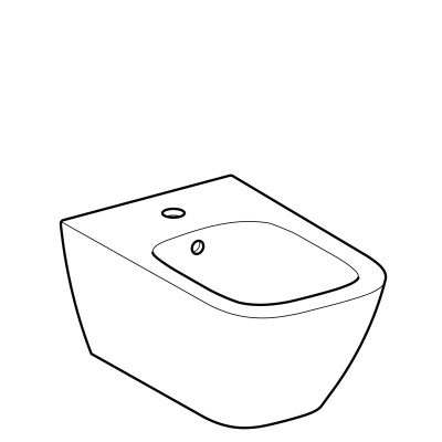 Биде подвесное Geberit 
Smyle Square
 (500.209.01.1)