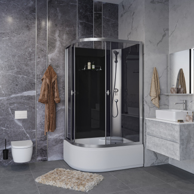 Душ.каб. Niagara Eco E110/80/40R/TN/BK (1100х800х1950) 4 места (E110/80/40R/TN/BK)