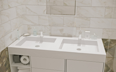 Умывальник ESSE от 100x45х8 (D F 450/2)