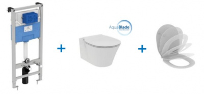 Комплект система инсталляции + унитаз Ideal Standard CONNECT AIR AquaBlade (E212101) Комплект система инсталляции + унитаз Ideal Standard CONNECT AIR AquaBlade (E212101)