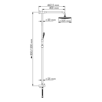 Душевой комплект WasserKRAFT (A066)