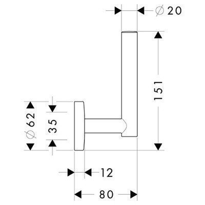 Держатель для бумаги Hansgrohe - Logis (40517000)