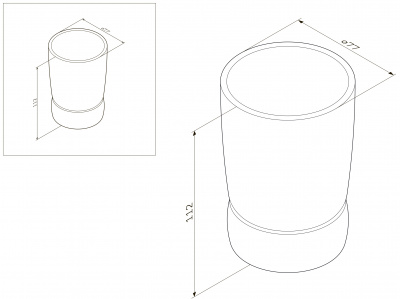 Стеклянный стакан AM.PM Sensation (A3031300)