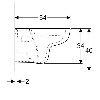 Унитаз подвесной безободковый Geberit Smyle (500.210.01.1)