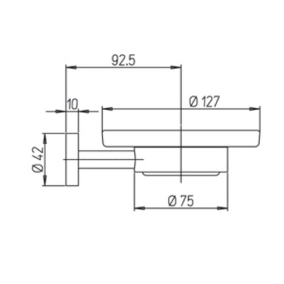 Мыльница PAINI Pixel, хром CROMO3 (CR) (81CR021BI)