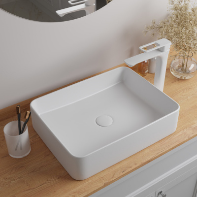 Белый глянцевый умывальник накладной, Slide, IDDIS (SLIWS02i27)