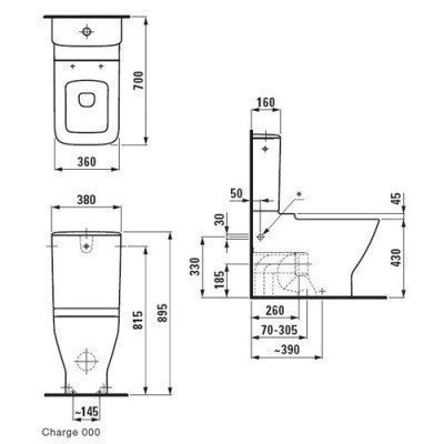Унитаз напольный (чаша) Laufen - Palace (8.2470.6.000.000.1) Унитаз напольный (чаша) Laufen - Palace (8.2470.6.000.000.1)