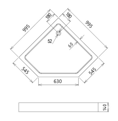 Душевой поддон Gemy (ST11T) Душевой поддон Gemy (ST11T)