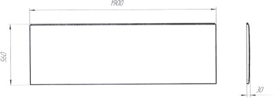 Панель 1Marka FLAT MG 190 (02фл19мг)