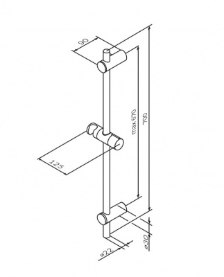 Душевая штанга AM.PM Gem (F0390000)
