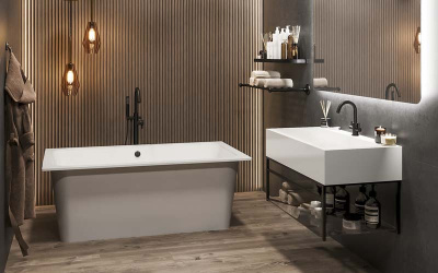 ESSE Ванна SAMAR,1600х900х595 мм, 124 кг, 343 л. (ESAM1600) ESSE Ванна SAMAR,1600х900х595 мм, 124 кг, 343 л. (ESAM1600)