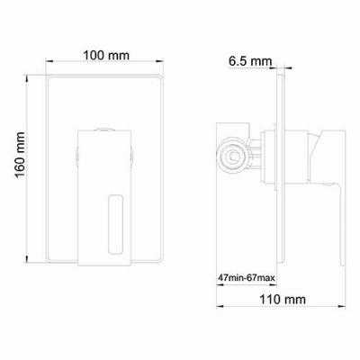 Alme 1551 Смеситель для душа WasserKRAFT (1551)