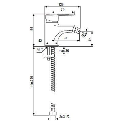 Смеситель для биде Vidima - Logik (BA277AA)