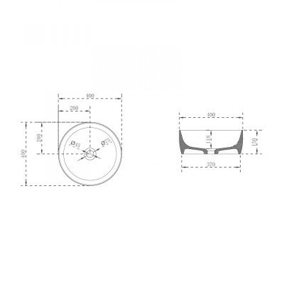 Раковина накладная прозрачная ABBER Kristall (AT2804Onyx)
