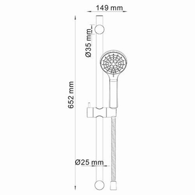 A064 Душевой комплект WasserKRAFT (A064) A064 Душевой комплект WasserKRAFT (A064)