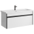 Подвесная тумба Aqwella Urban 100 см с одним ящиком в белом цвете, с умывальником (URB0110W)