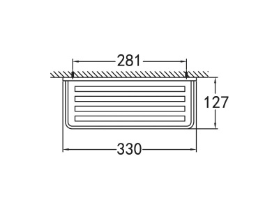 Полка CEZARES MAXIMA, 330х127 (CZR-F-8917A)